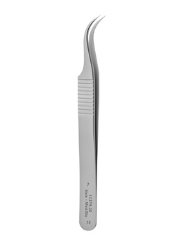 Dumont #7 fine forceps - biology tips, curved, Inox, 11.5 cm