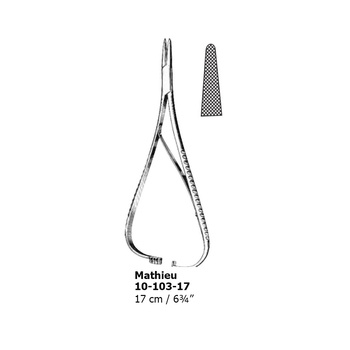 Mathieu, Needle Holders, 17 cm, straight