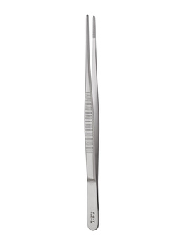 Narrow Pattern Forceps - Serrated, Straight, 18 cm