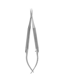Round Handled Needle Holder - curved, smooth, 12.5 cm, without lock