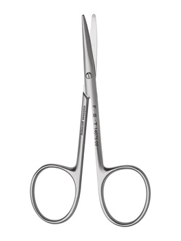 Strabismus scissors- curved, blunt-blunt, 9 cm