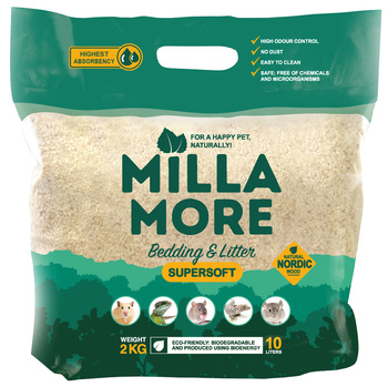 Millamore SUPERSOFT 10L bedding 2x2x1mm 100% aspen